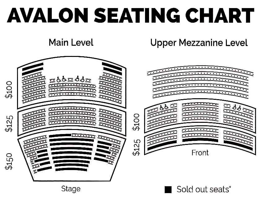 Avalon Theater Seating Chart